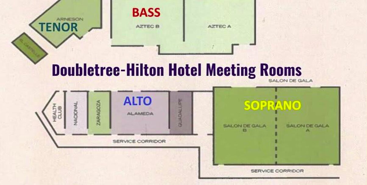 Map of clinic meeting rooms